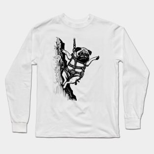 Get to the Chopper - Pug Action Hero Long Sleeve T-Shirt